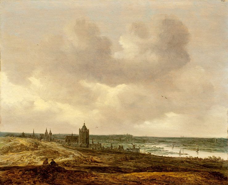 Jan van Goyen. Gezicht op Arnhem van 1000 Schilderijen