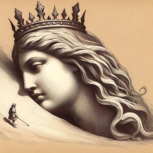 Königin in der Wüste - nachdenklich