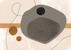 Mid Century Modern Abstract by Mad Dog Art