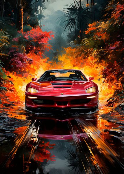 Dschungel-Ferrari-Stil von John Dan
