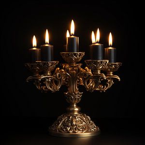 Chandelier doré