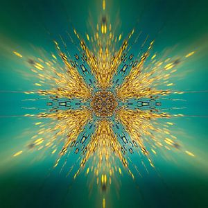 Mandala spritzende Wassertropfen