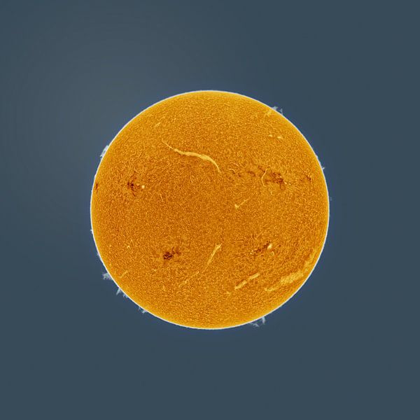 Soleil avec détails de surface par André van der Hoeven