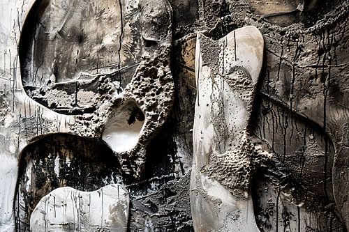 Abstracte vormen met unieke texturen