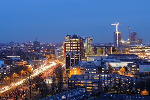 Vue du quartier de la gare d'Utrecht avec Graadt van Roggenweg