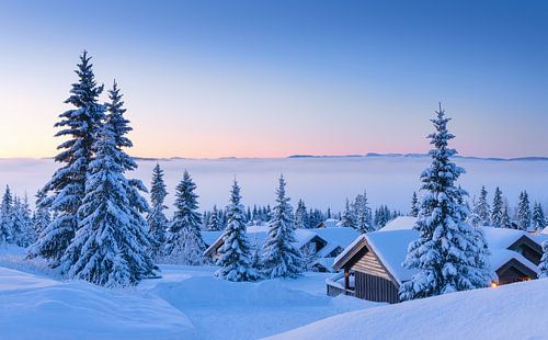Noors wintersprookje, Noorwegen van Adelheid Smitt