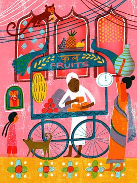 India Fruit Stall van uta krogmann