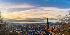 Panorama de la ligne d'horizon de la ville de Freiburg sur adventure-photos