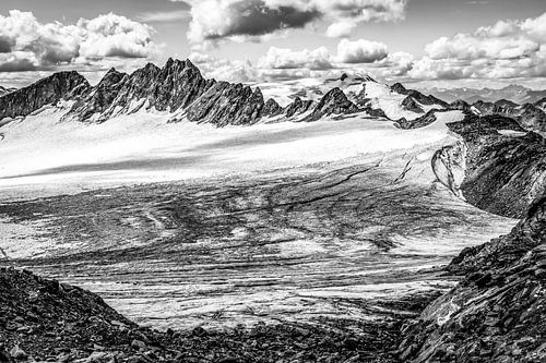Eternal Ice of the Austrian Alps B&W1