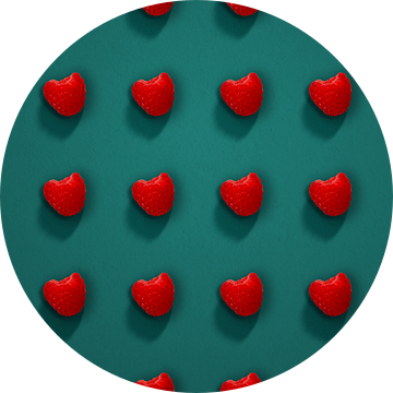 Frambozenraster - bestel op groen