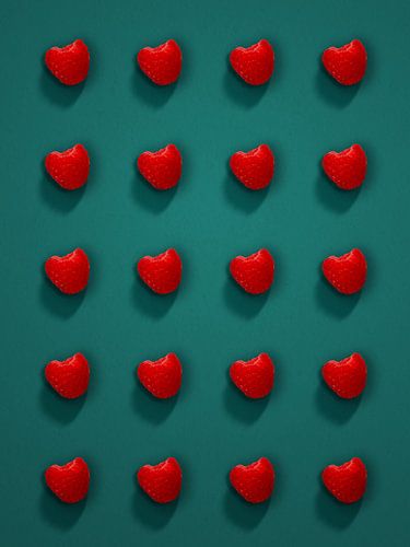 Raspberry grid - order on green