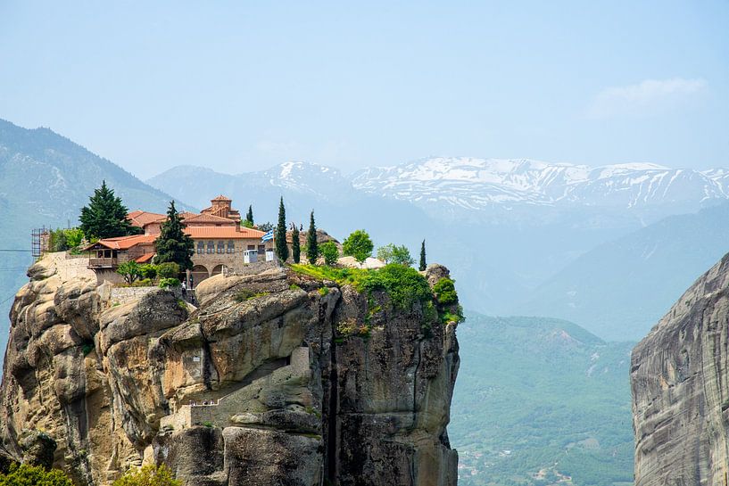Agia Triada klooster in Meteora, Griekenland van Jan Fritz