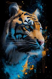 Tiger Nahaufnahme von MNS Designs