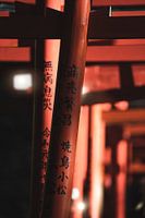 Tori-Gates in japanischen Tempeln