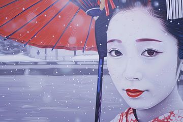 japanse Geisha van Egon Zitter