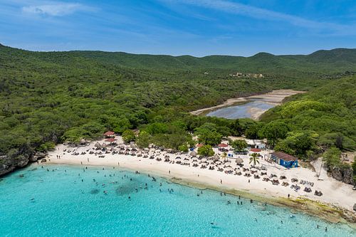 Curacao - Droneopname van Grote Knip