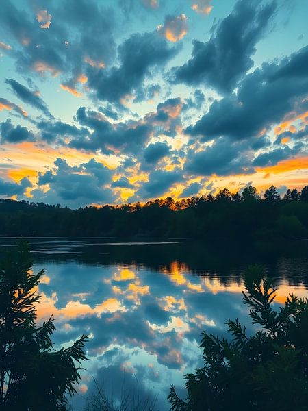 Réflexions sur le ciel peint par Artistic
