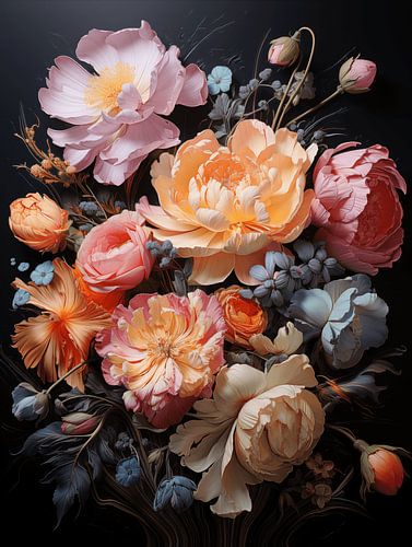 Blumen zusammengesetzt bunt und dekorativ