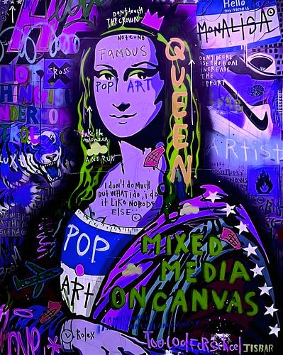 Gemischte Medien auf Leinwand