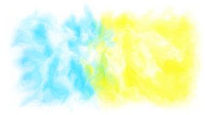 Abstract blauw geel