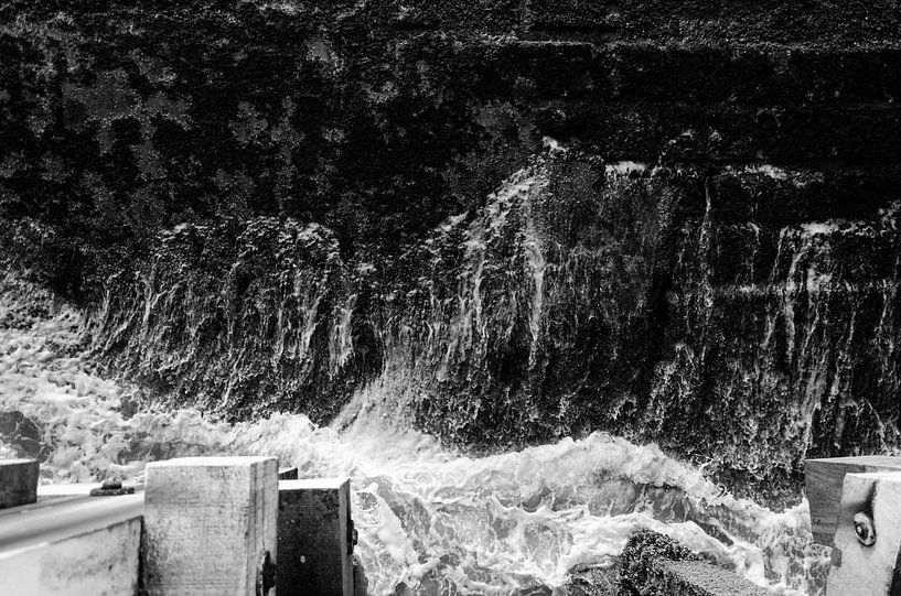 Vagues de la mer en vue de dessus par Eline Willekens