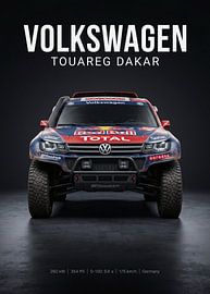 Volkswagen Touareg, voiture de rallye du Dakar, vue de face sur Cross