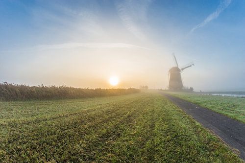 Molen in de mist