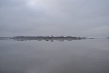 Lauwersmeer am frühen Wintermorgen von Bernard van Zwol