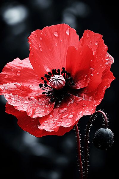 Poppy Flower Impressions by Art Lovers