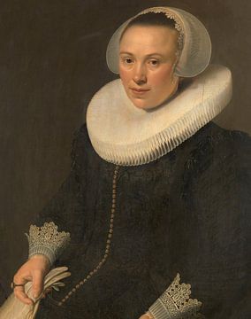 Portret van Maria Joachimsdr Swartenhont (1598-1631), Nicolaes Eliasz Pickenoy