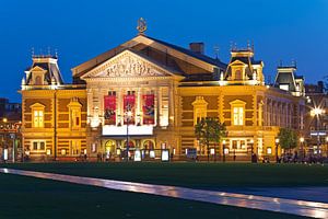 Night photo Concertgebouw in Amsterdam