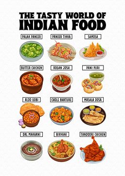 The Tasty World of Indian Food by Pixelbull Design