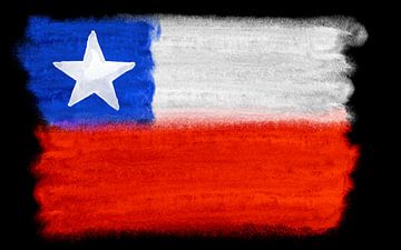 Symbolic national flag of Chile by Achim Prill