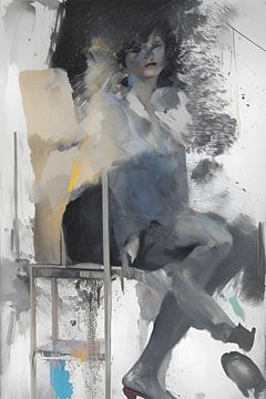 Sitting still and inner turmoil by fadi van yaldani