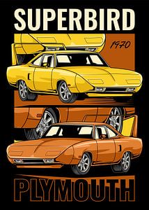 Plymouth Superbird Muscle Car sur Adam Khabibi