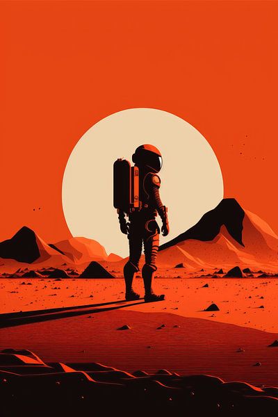 Missie naar Mars - Mars Explorer van Tim Kunst en Fotografie