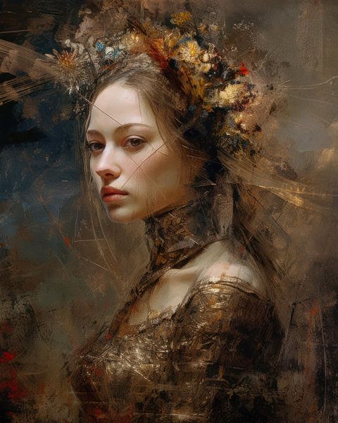 Portrait in warm tones by Carla Van Iersel