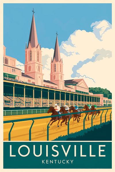 Louisville, Kentucky Vintage Travel Poster by Poster Art Shop