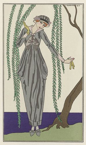 George Barbier - Robe de taffetas (1913)