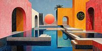Interieurontwerp Surrealisme Architectuur Ontwerp Meetkunde van Niklas Maximilian thumbnail