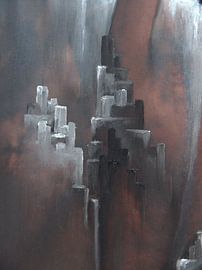 Elation ... Shining castle in the mountains by Edeltraut K. Schlichting