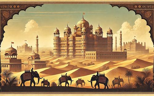 Vintage India, Rajasthan Paleizen Poster
