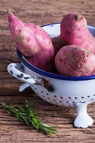 Nature morte de patates douces