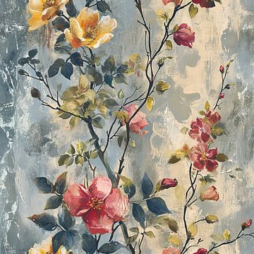 Floraal Canvas van De Mooiste Kunst