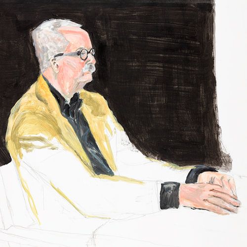 Portret van een journalist van Rosemarie Wieske