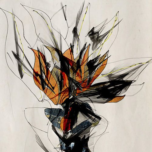 Fantaisie sur fond gris