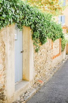 Blue door in southern France by Jasmijn Brussé