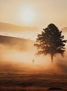 Sonnenaufgang im Wald