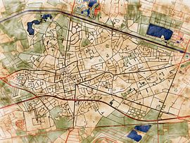 Carte de Lommel avec le style 'Serene Summer' sur Maporia