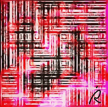 Rode en zwarte lijnen van D Driessen